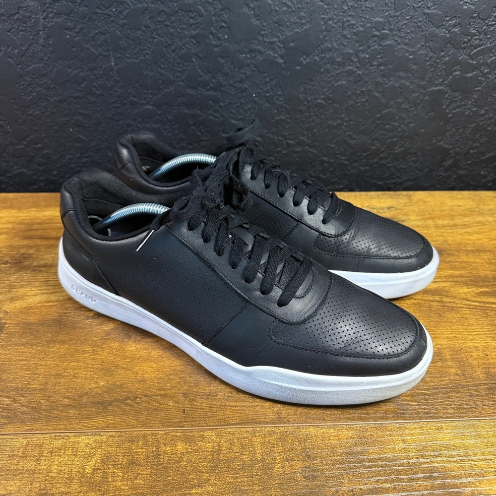Cole Haan Grand Crosscourt C33917 Black Leather Sneakers Mens 11 M